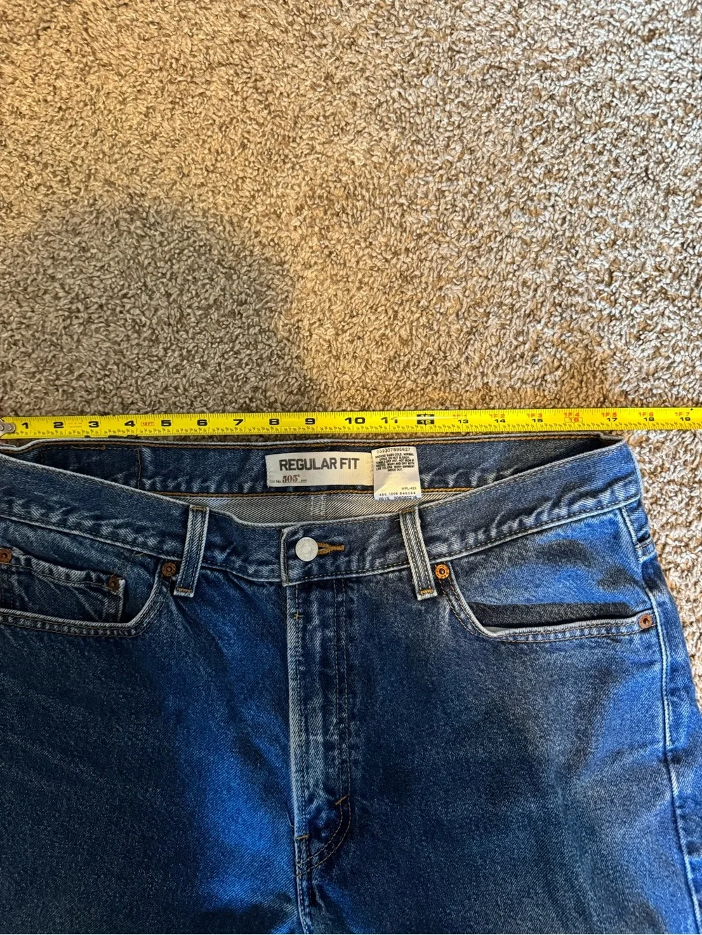 Levi’s 505 Men’s Regular Fit Jeans W36 L30 Made in Lesotho Y2K 2000s Denim